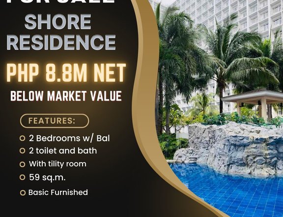 Pre-Owned 59.00 sqm 2-bedroom Residential Condo For Sale in Manila Bay Pasay