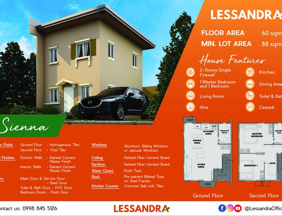 2-bedroom Sienna SF House and Lot For Sale in Oton, Iloilo