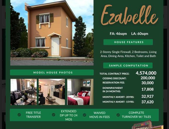 2-bedroom Single Attached House For Sale in Tanza Cavite