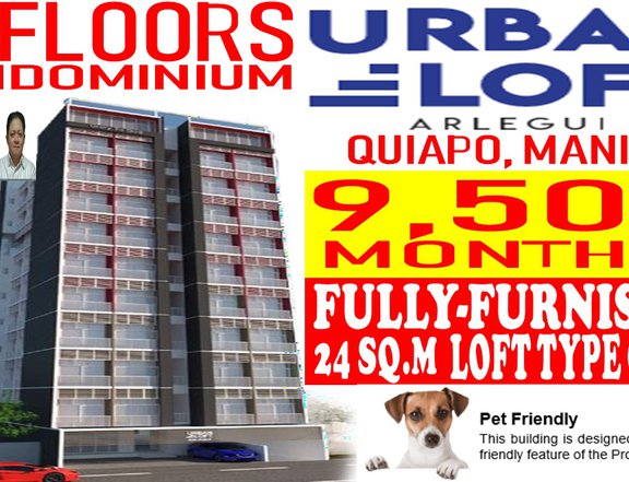 Pre-selling 24.00 sqm fully furnished loft type Condo unit in Manila