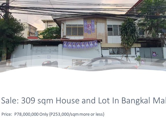 309 sqm Residential Lot in Bangkal, Makati For Sale