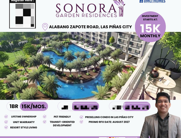 DMCI Homes SONORA GARDEN RESIDENCES (Ready For Occupancy Condo For Sale in Las Pinas)