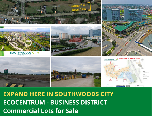 Commercial Lot for sale in the hear of Southwoods City in Binan