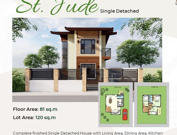 Elisa Homes / St. Jude 3-bedroom Single Detached House & Lot For Sale in Bacoor Cavite