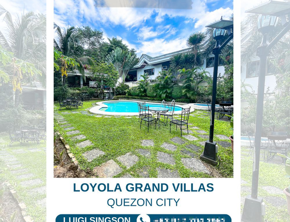 HOUSE AND LOT FOR SALE IN LOYOLA GRAND VILLAS QUEZON CITY