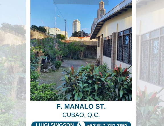 PROPERTY FOR SALE IN F. MANALO ST. CUBAO QUEZON CITY