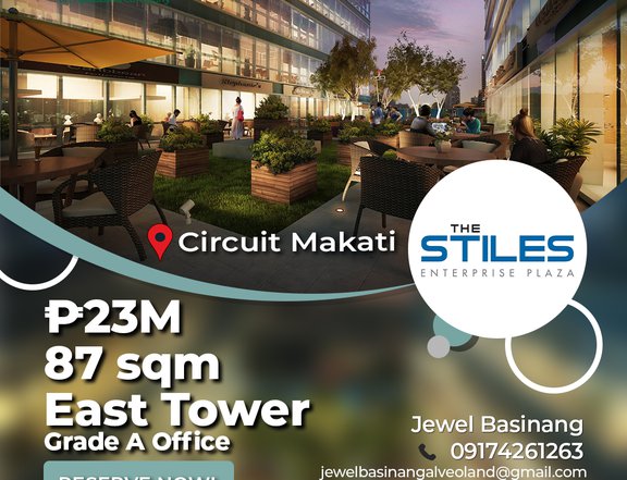 87.00 sqm Studio Office Condominium For Sale in Makati. Circuit Makati