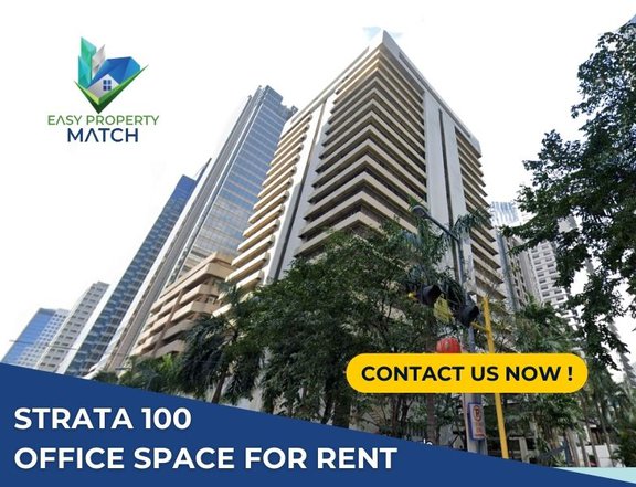 30 sqm Affordable Office Space for rent lease at Strata 100 Ortigas