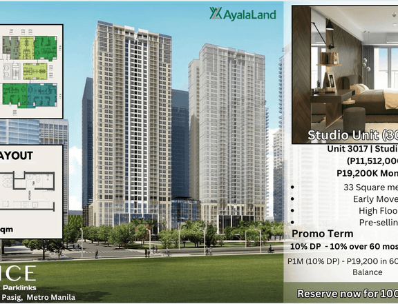 Condo Unit  at Rosario, Pasig City - Lattice at Parklinks by ALVEO