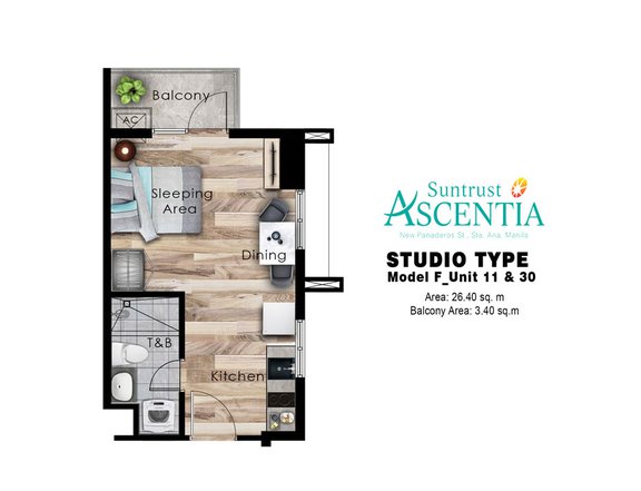 SPACIOUS STUDIO UNIT CONDOMINIUM IN SUNTRUST ASCENTIA STA ANA MANILA