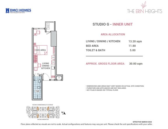 THE ERIN HEIGHTS Pre-selling 30sqm Studio Condo in Commonwealth, QC