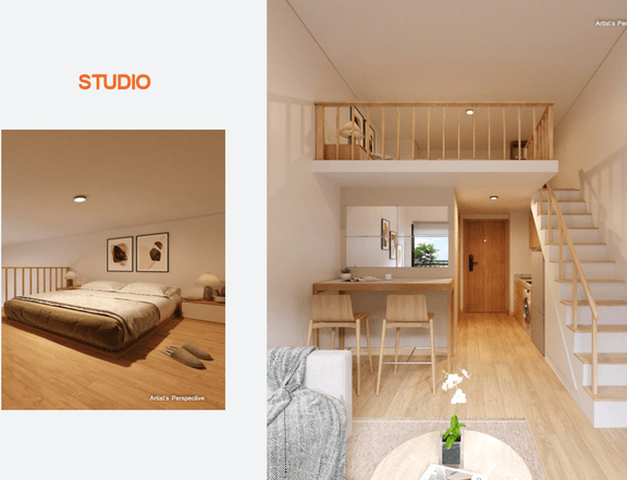 Soft Modernism, Studio Unit with Loft For Sale at Lykke Kondo by PH1 World Developer in Pasig City