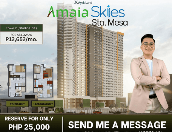 Pre selling Condo Unit in Amaia Skies Sta. Mesa Metro Manila