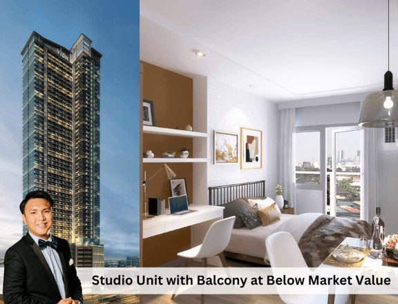 For Sale Studio Unit in Makati 30.5 SQM w/ Balcony Below Market Value