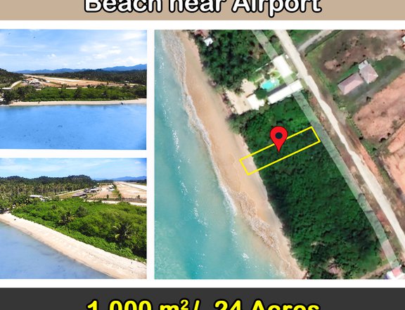 1,000 m2 / .25 Acres Sunset White Beach near Airport