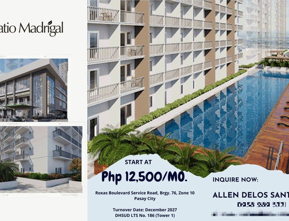 34.10 sqm 1-bedroom Condo For Sale in Pasay Metro Manila