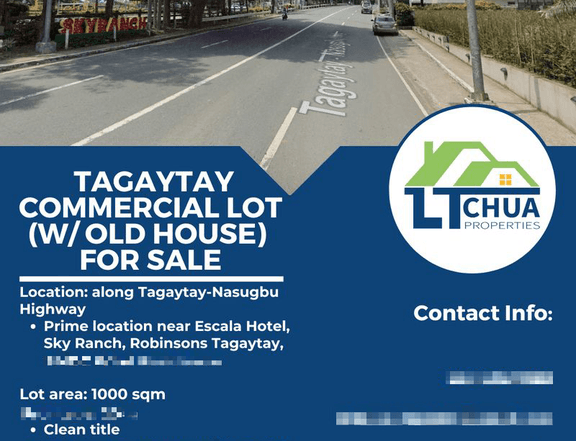 Tagaytay Commercial Lot with Old House