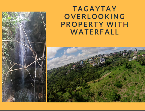 FOR SALE!! OVERLOOKING TAAL LAKE WITH WATERFALLS IN TAGAYTAY CITY