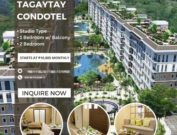 20.4 sqm Studio Condotels For Sale in Tagaytay, Alfonso, Cavite