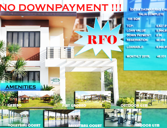 2-bedroom Single Attached House For Sale in Dasmarinas Cavite RFO