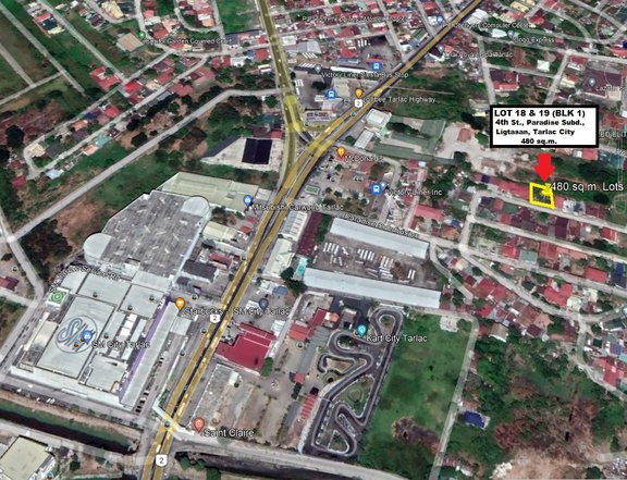 A two adjacent lots with total of 480 sq.m. in Tarlac City