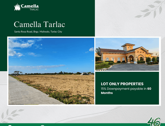 54 sqm Residential Lot For Sale in Camella Tarlac