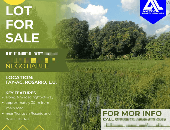 Affordable Lot for Sale in Rosario La Union near Tiongsan Supermarket