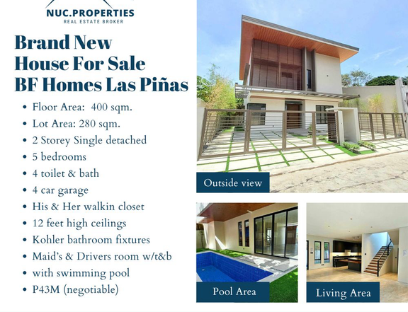 5 Bedroom Brand New Single Detached House For Sale  BF Homes Las Pinas