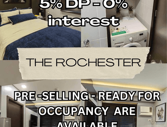 Rent to own in pasig-1br- 5% dp (193k)-move in agad