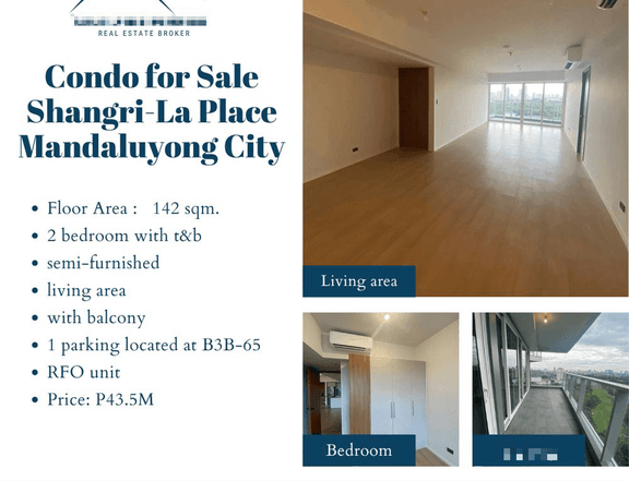 2 bedroom Condo for Sale  Shangri-La Place  Mandaluyong City