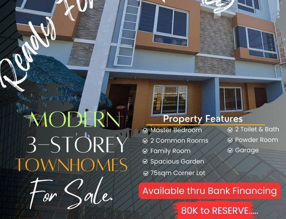 3-storey Townhomes in Las Pinas City