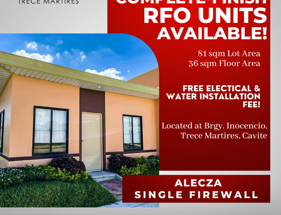 RFO UNITS AVAILABLE IN TRECE MARTIRES CAVITE!