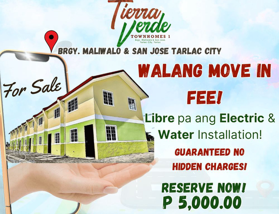 RFO and  Affordable Townhouse in Maliwalo Tarlac City by Borland