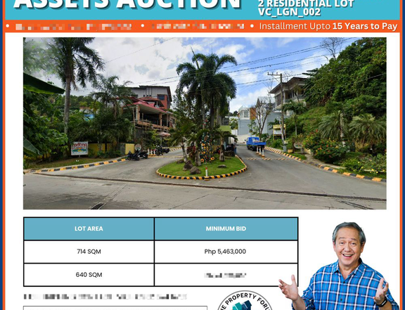 RESIDENTIAL LOTS FOR AUCTION In LAGUNA HILLS SUBDIVISION CALAMBA LAGUNA