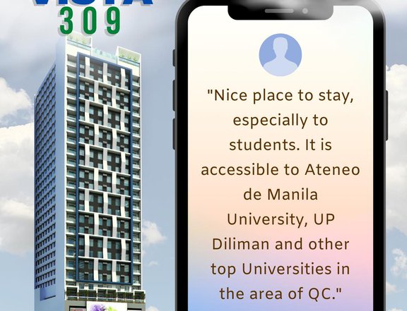 27.93 sqm 1-bedroom with Balcony Condo in Katipunan QC!