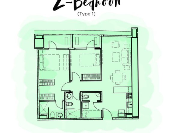 2 Bedroom Unit For Sale in Maven at Capitol Commons, Pasig City!