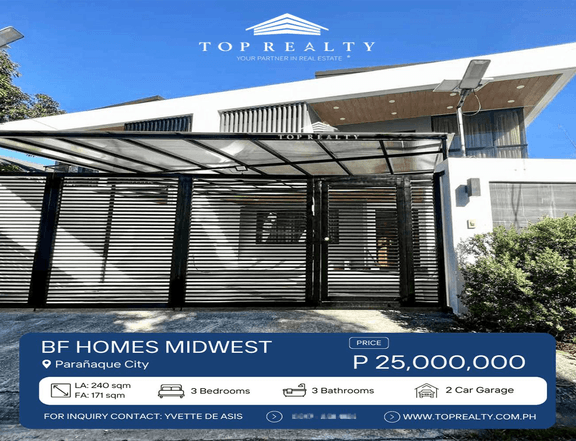 For Sale: 3BR House in BF Homes Midwest, Paranaque
