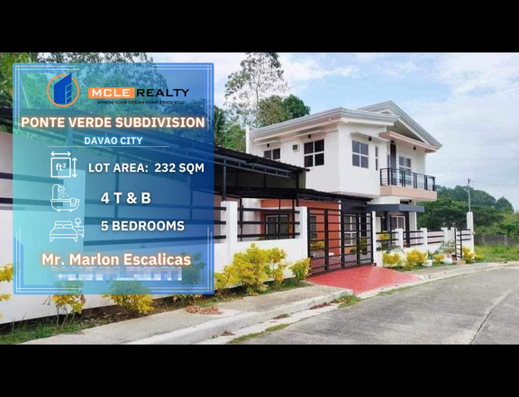 5-bedroom House For Sale in Davao City Davao del Sur