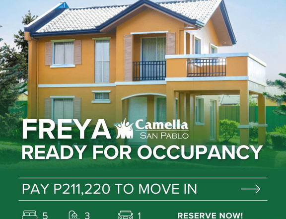 5-bedroom Freya Single Attached House For Sale in San Pablo Laguna