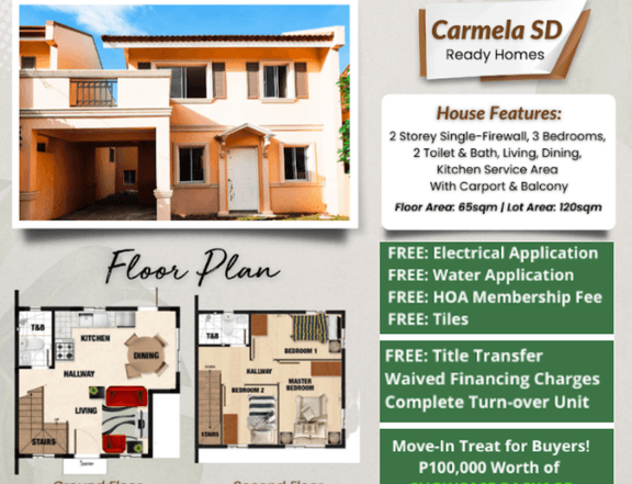 Ready For Occupancy Single Attached House For Sale in Silang Cavite.