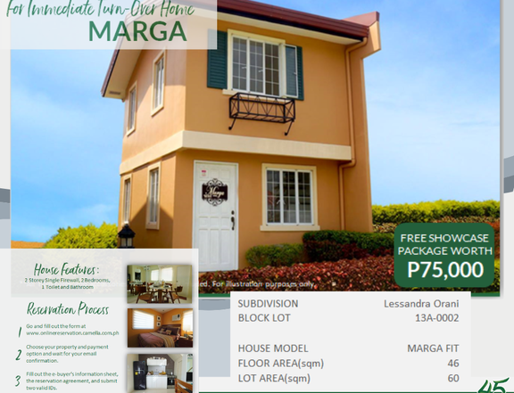 Camella Homes Marga Single Attached House in Orani Bataan!