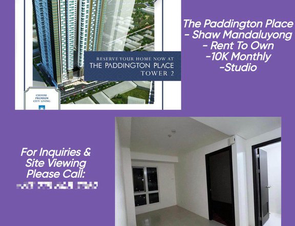 24.12 sqm Studio Condo For Sale in Mandaluyong Rent To Owm