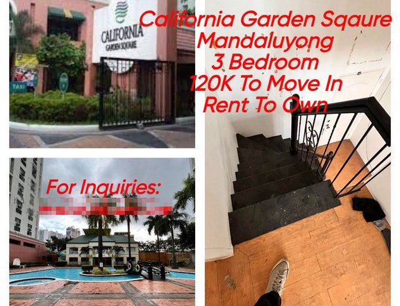 81.00 sqm 3-bedroom Condo For Sale in Mandaluyong 120K to Move In