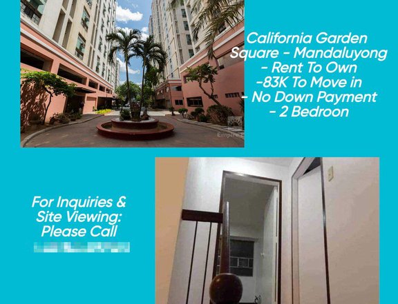 57.50 sqm 2-bedroom Condo For Sale in Mandaluyong Metro Manila