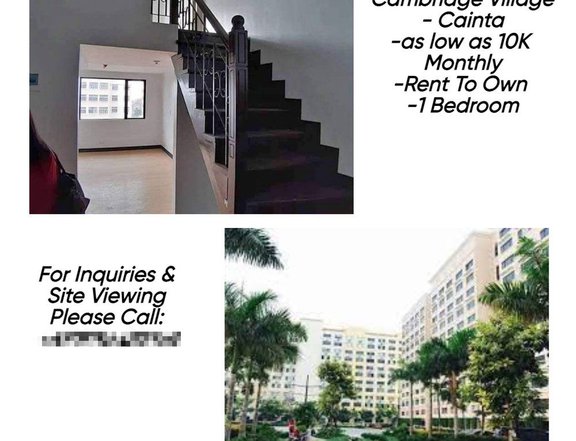 10K affordable Condo in Cainta Rizal Low Down Payment