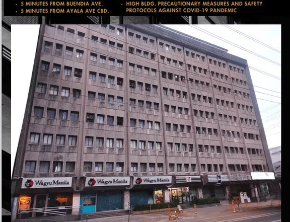 585 sqm PEZA Accredited Office For Rent in Makati Metro Manila