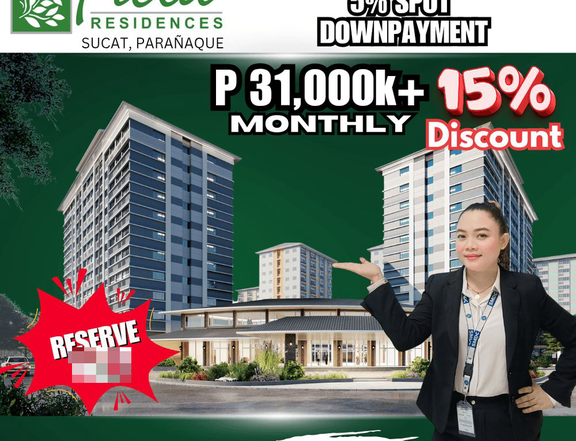 Ready For Occupancy 24.80 sqm 1-bedroom Residential Condo For Sale in Paranaque