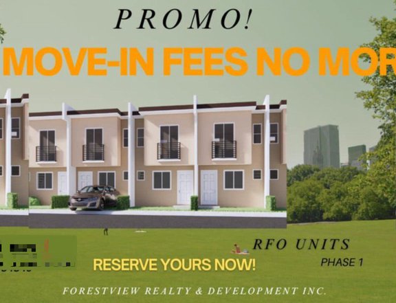 Ready for Occupancy by Q2-2025 2-storey Townhouse for Sale in Carcar City Cebu