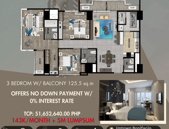 Ultra High-end 3 Bedroom in a prime location