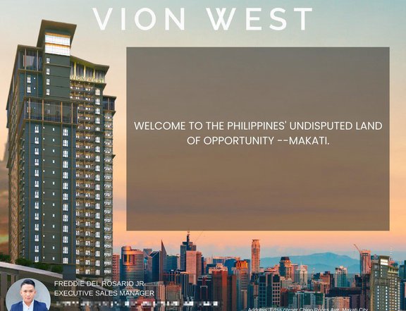 2BR Unit for Sale at Vion West Edsa corner Chino Roces Ave Makati City